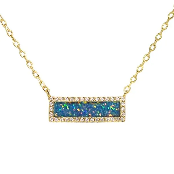 SS Opal Bar Necklace Carroll's Jewelers Doylestown, PA