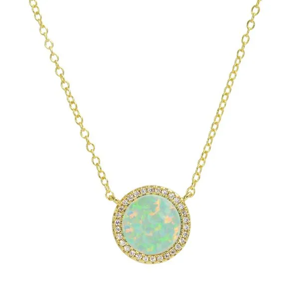 GP SS Opal Pendant Carroll's Jewelers Doylestown, PA