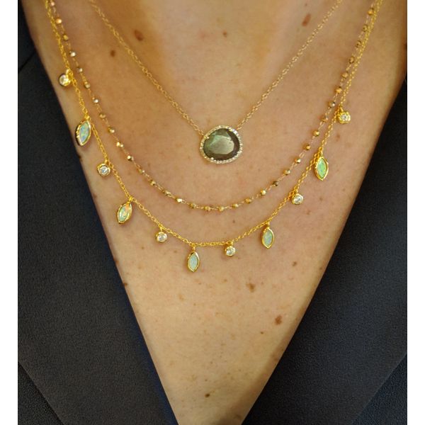 Sterling Silver Drops of Spring Necklace Image 3 Carroll's Jewelers Doylestown, PA