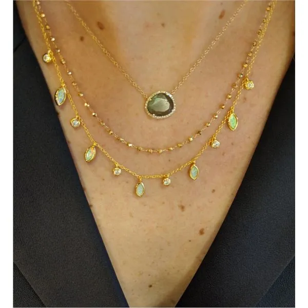 SS Dangle Station Necklace Image 3 Carroll's Jewelers Doylestown, PA