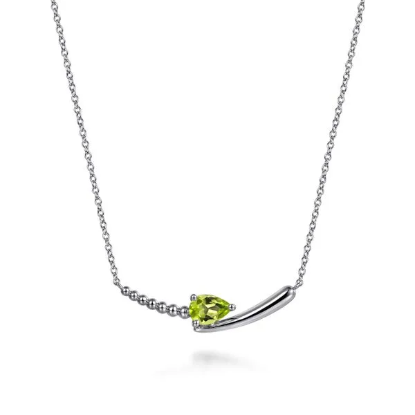 SS Peridot Bar Necklace Carroll's Jewelers Doylestown, PA