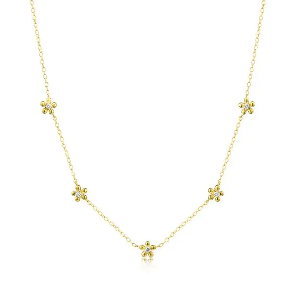 GP/SS Diamond Flower Station Necklace Carroll's Jewelers Doylestown, PA