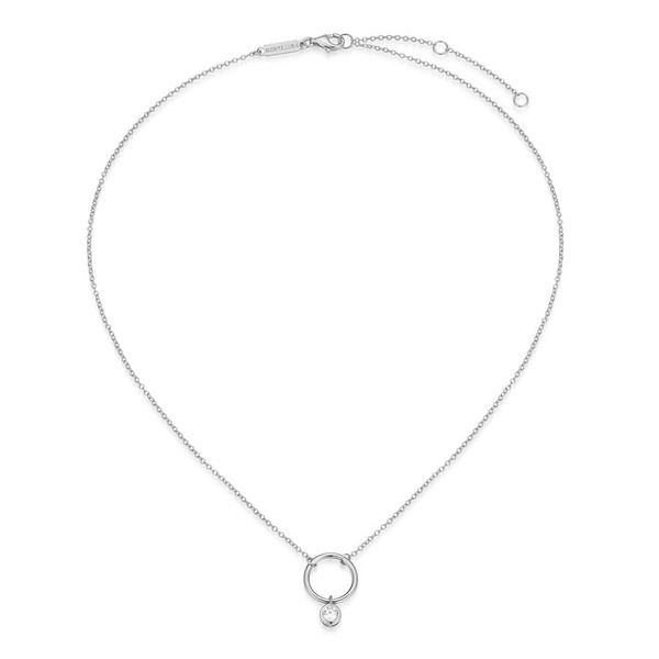 Gold plated Open Circle Necklace Carroll's Jewelers Doylestown, PA