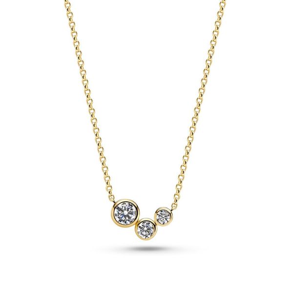 GP/SS bezel bubble necklace Carroll's Jewelers Doylestown, PA