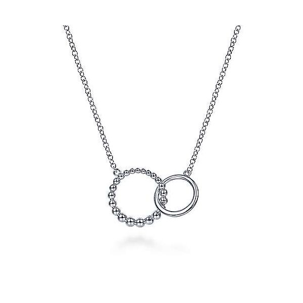 SS Double Circle Necklace Carroll's Jewelers Doylestown, PA