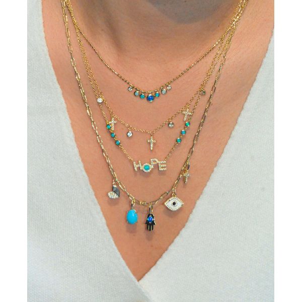 Charm Necklace with Spiritual Charms Carroll's Jewelers Doylestown, PA