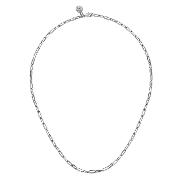 SS Paperclip necklace Image 2 Carroll's Jewelers Doylestown, PA