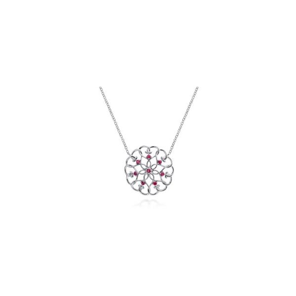 Gabriel Silver Ruby Necklace Carroll's Jewelers Doylestown, PA