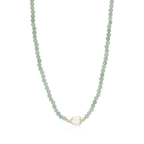 Pearl and Aventurine Bead Necklace Carroll's Jewelers Doylestown, PA