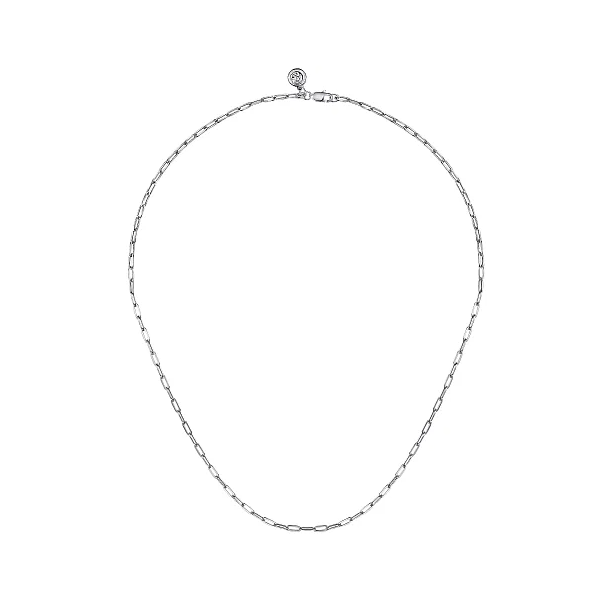 SS Paperclip Necklace Image 2 Carroll's Jewelers Doylestown, PA