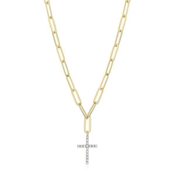 GP/SS LG Diamond Cross Necklace Carroll's Jewelers Doylestown, PA