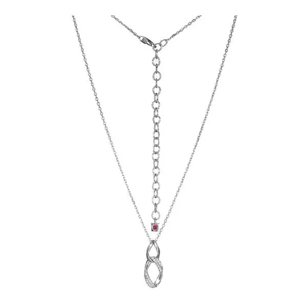 SS Fashion necklace with cubic zirconia Carroll's Jewelers Doylestown, PA