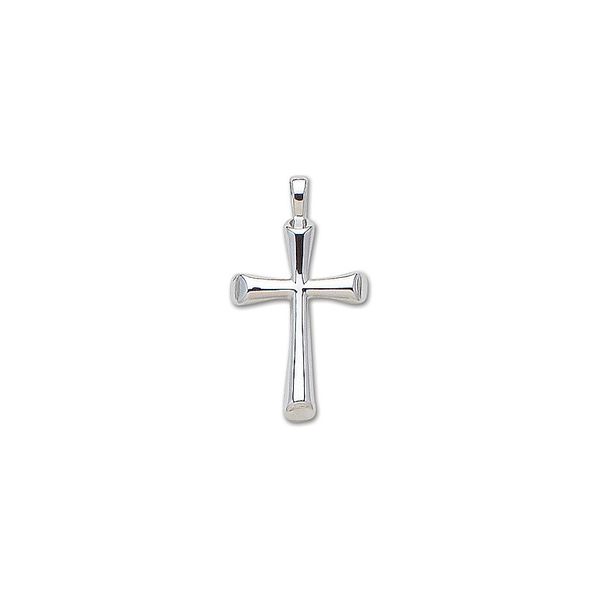 Sterling Silver Small Flair Cross Carroll's Jewelers Doylestown, PA
