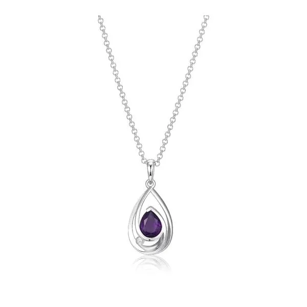 SS Amethyst and Diamond Pendant Carroll's Jewelers Doylestown, PA