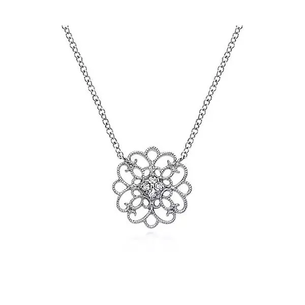 SS filigree pendant Carroll's Jewelers Doylestown, PA
