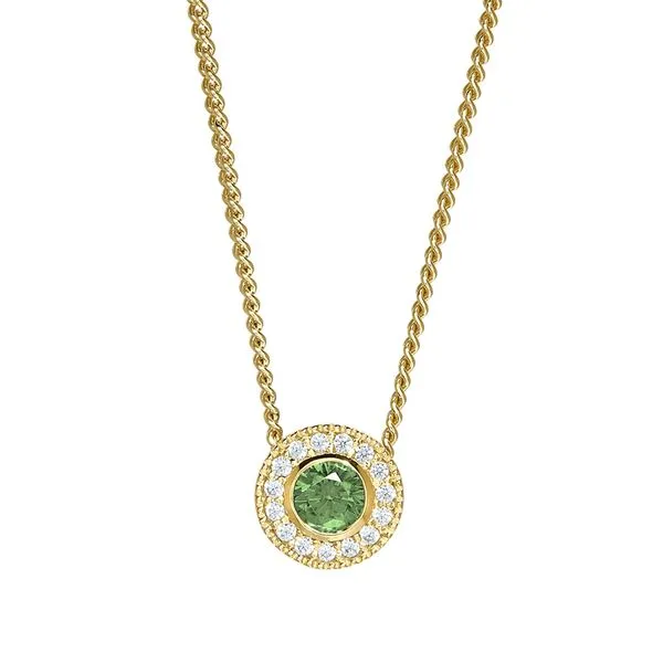 Yellow over SS August Birthstone Necklace Carroll's Jewelers Doylestown, PA