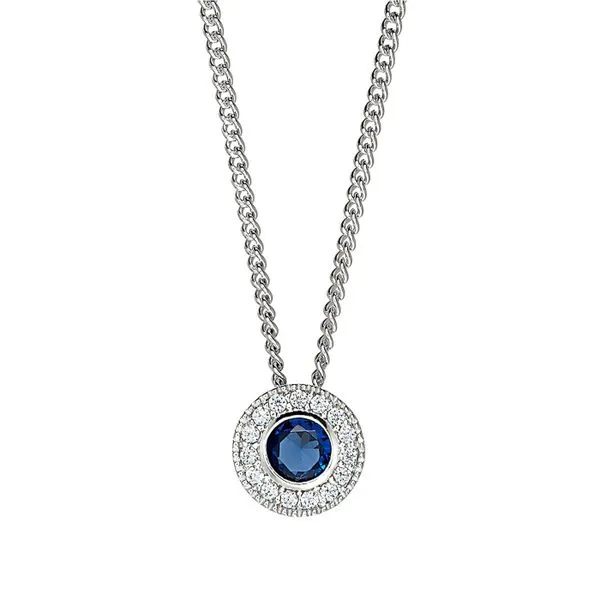 SS September Birthstone pendant