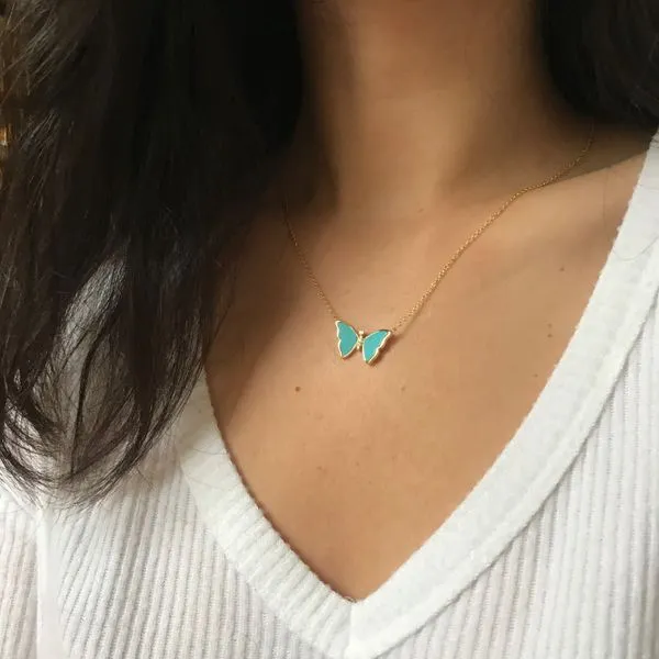 GP/SS Turquoise Butterfly necklace
