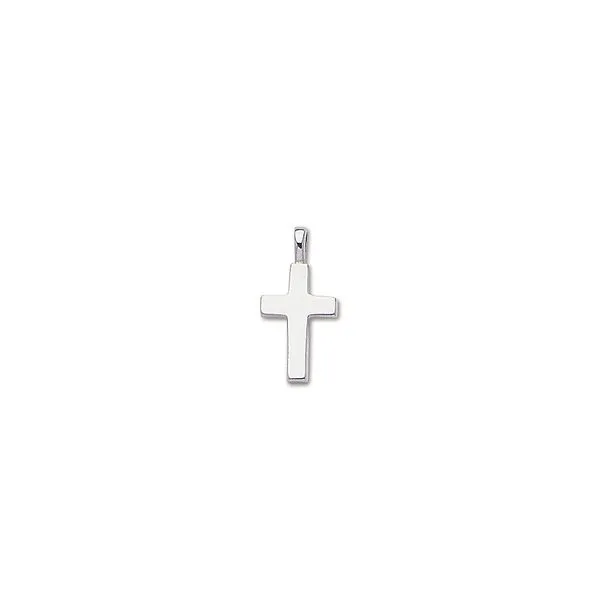 Sterling Silver Solid Small Cross Pendant Carroll's Jewelers Doylestown, PA