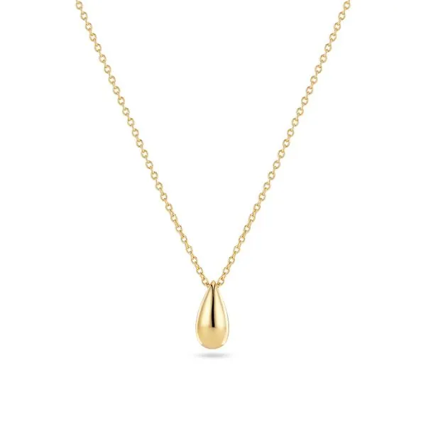 GP/SS polished teardrop pendant