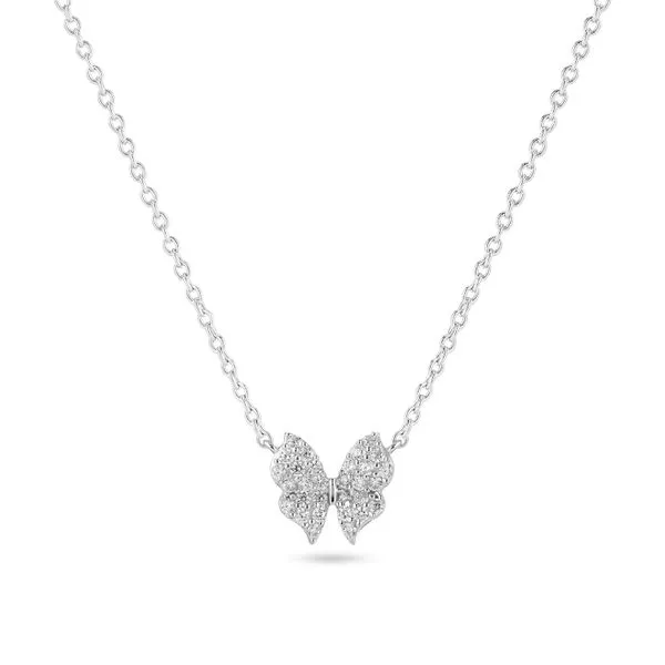 SS Butterfly CZ Necklace