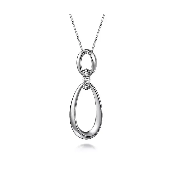 Sterling Silver Bujukan Drop Pendant