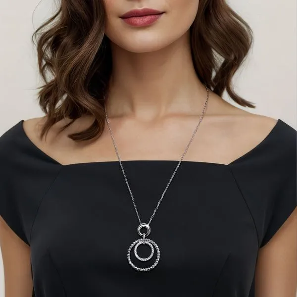 SS Concentric Circle Pendant