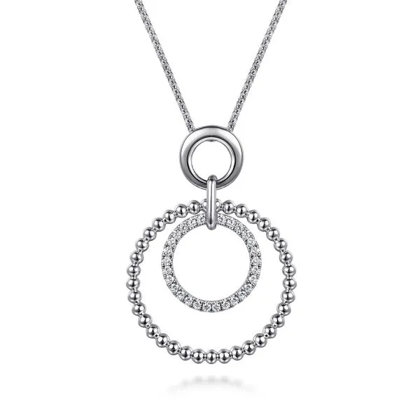 SS Concentric Circle Pendant