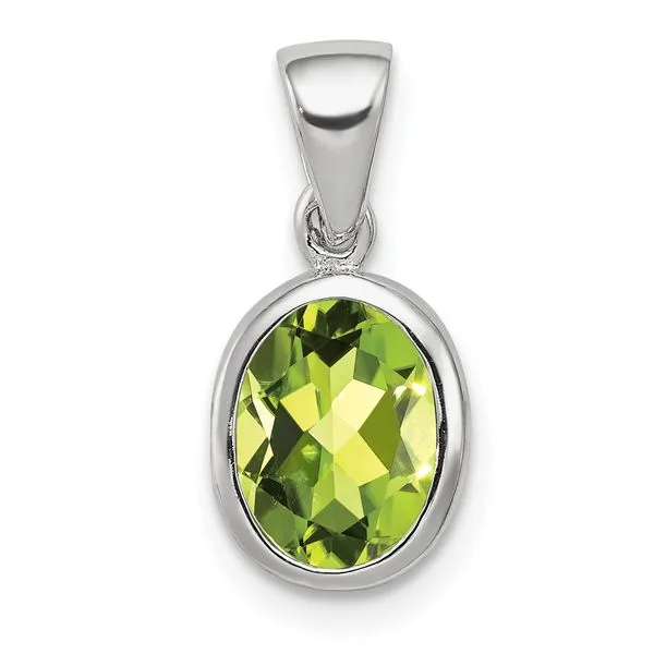 SS Peridot Pendant