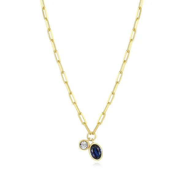 SS Sapphire Necklace