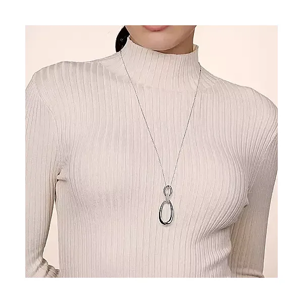 Sterling Silver Bujukan Drop Pendant Image 2 Carroll's Jewelers Doylestown, PA