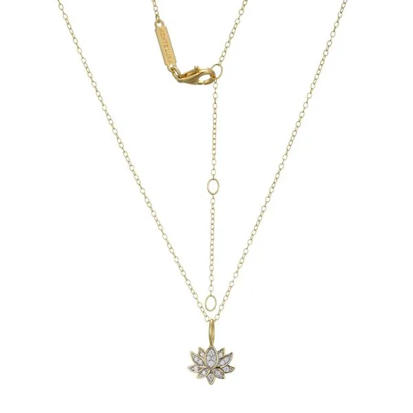 SS/GP Diamond Lotus necklace Carroll's Jewelers Doylestown, PA