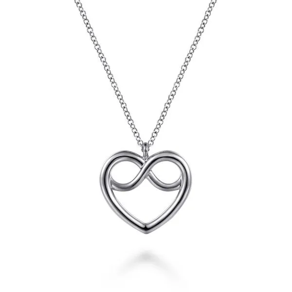 SS Heart and Infinity Pendant Carroll's Jewelers Doylestown, PA