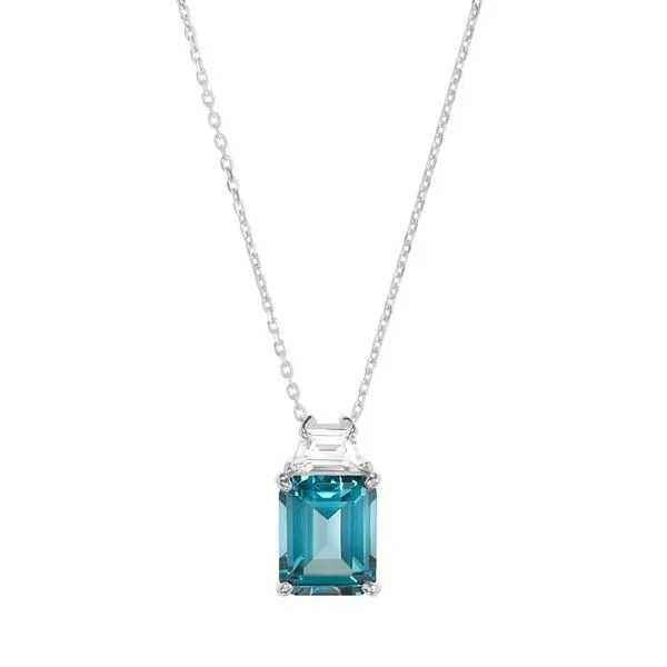 SS Blue Zircon Spinel Pendant Carroll's Jewelers Doylestown, PA