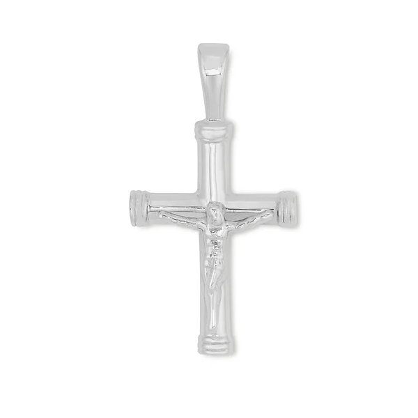 Sterling Silver solid crucifix pendant Carroll's Jewelers Doylestown, PA