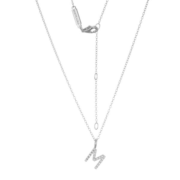 SS Diamond Initial M Necklace Carroll's Jewelers Doylestown, PA