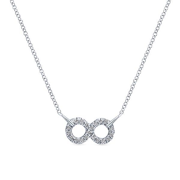 Gabriel Silver Infinity Necklace Carroll's Jewelers Doylestown, PA