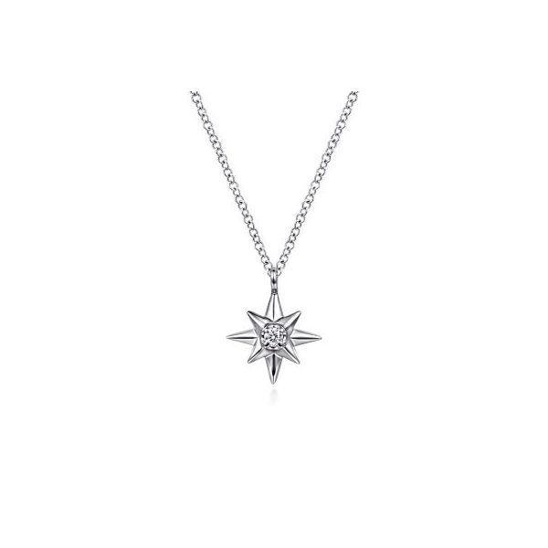 Gabriel Silver Starburst Pendant Carroll's Jewelers Doylestown, PA