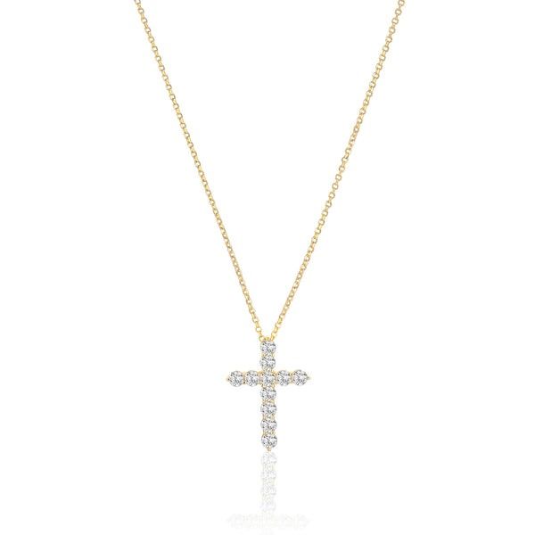 GP/SS CZ Cross Pendant Carroll's Jewelers Doylestown, PA
