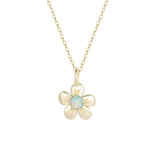 SS/GP Flower Charm Pendant Carroll's Jewelers Doylestown, PA