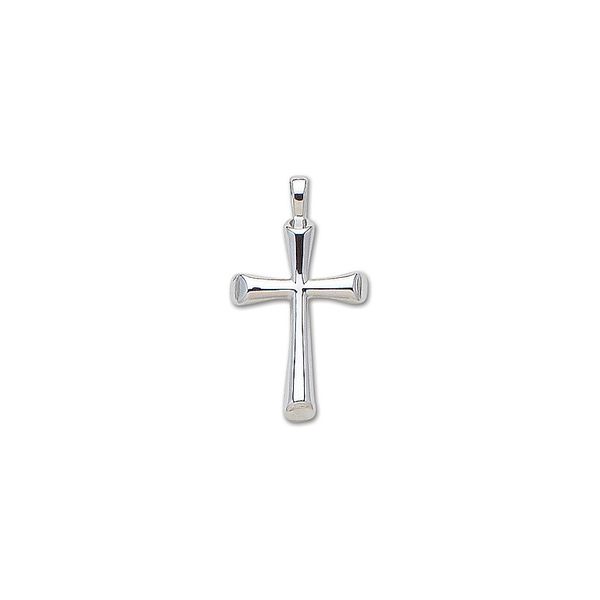 Sterling Silver Small Flair Cross Carroll's Jewelers Doylestown, PA
