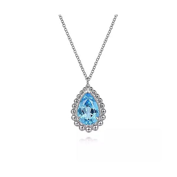 SS Blue Topaz Pendant Carroll's Jewelers Doylestown, PA