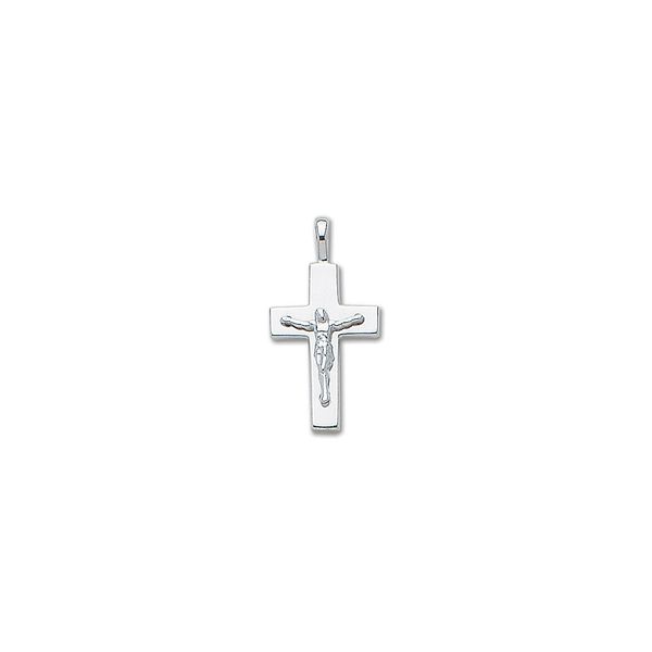 Sterling Silver Solid Medium Plain Crucifix Carroll's Jewelers Doylestown, PA