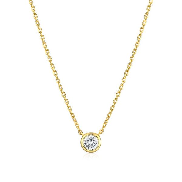 GP/SS Diamond Bezel Pendant Carroll's Jewelers Doylestown, PA