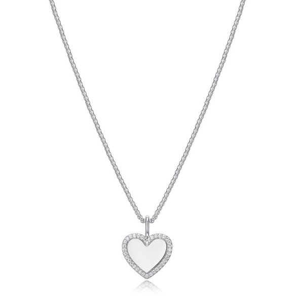 SS Heart CZ Pendant Carroll's Jewelers Doylestown, PA