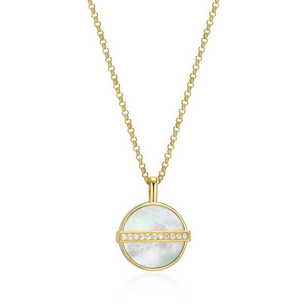 Gold Plated Mother of Pearl Pendant Carroll's Jewelers Doylestown, PA