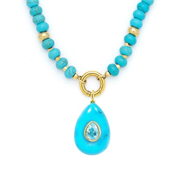Howlite Bead Pendant Necklace Carroll's Jewelers Doylestown, PA