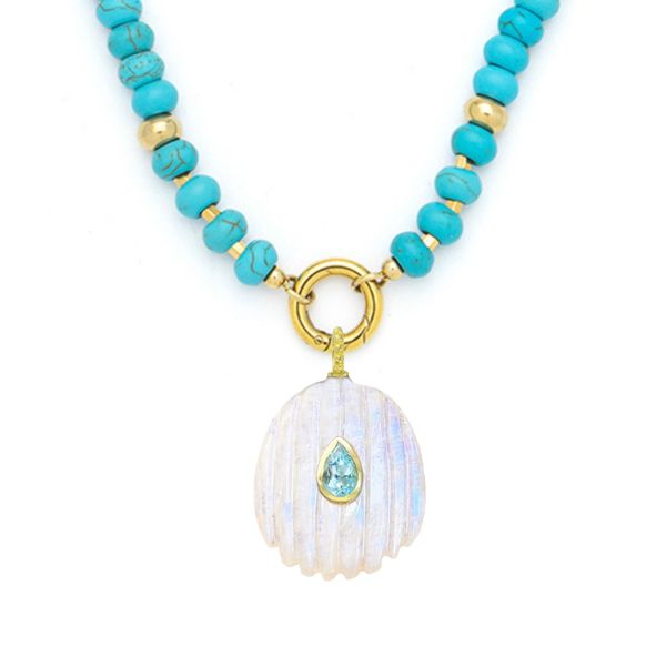Howlite Bead Pendant Necklace Carroll's Jewelers Doylestown, PA
