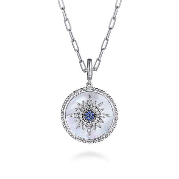 Gabriel SS Mother of Pearl Medallion Image 2 Carroll's Jewelers Doylestown, PA