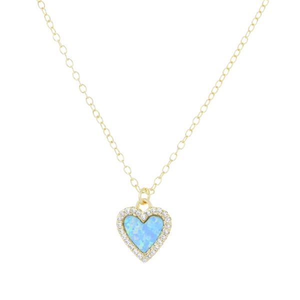 GP Opal Heart Pendant Carroll's Jewelers Doylestown, PA
